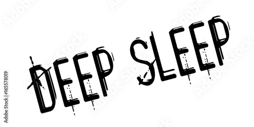 Deep Sleep rubber stamp. Grunge design with dust scratches. Effects can be easily removed for a clean, crisp look. Color is easily changed.