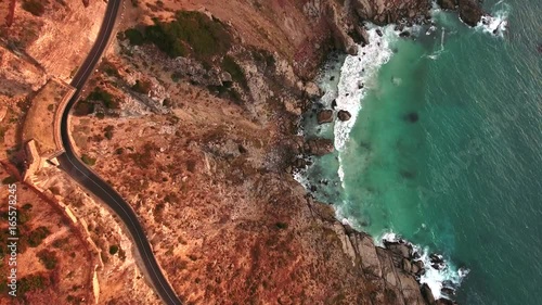 Top view of road at Chapmans Peak Drive photo