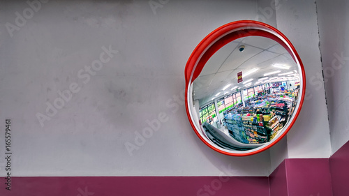 Fotografija The Security Mirror in a Store