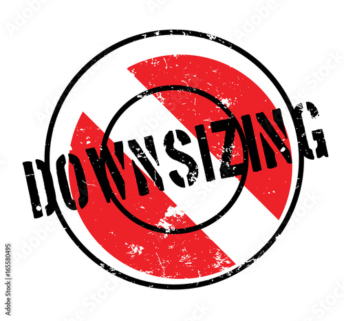 Downsizing rubber stamp. Grunge design with dust scratches. Effects can be easily removed for a clean, crisp look. Color is easily changed.