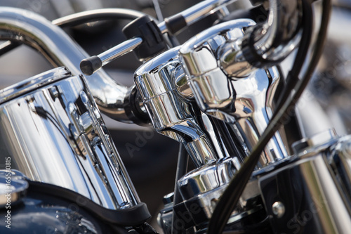 Details on a sport motobike © schankz