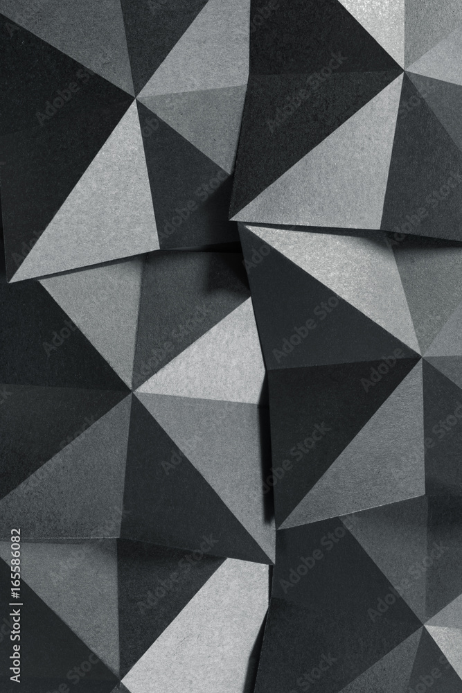 Geometric shapes of paper, grainy texture Geometric shapes of paper, grainy texture