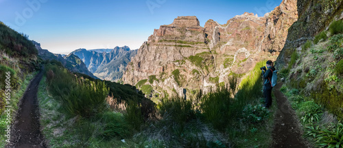 Highest peak trail in Madeira, Portugal