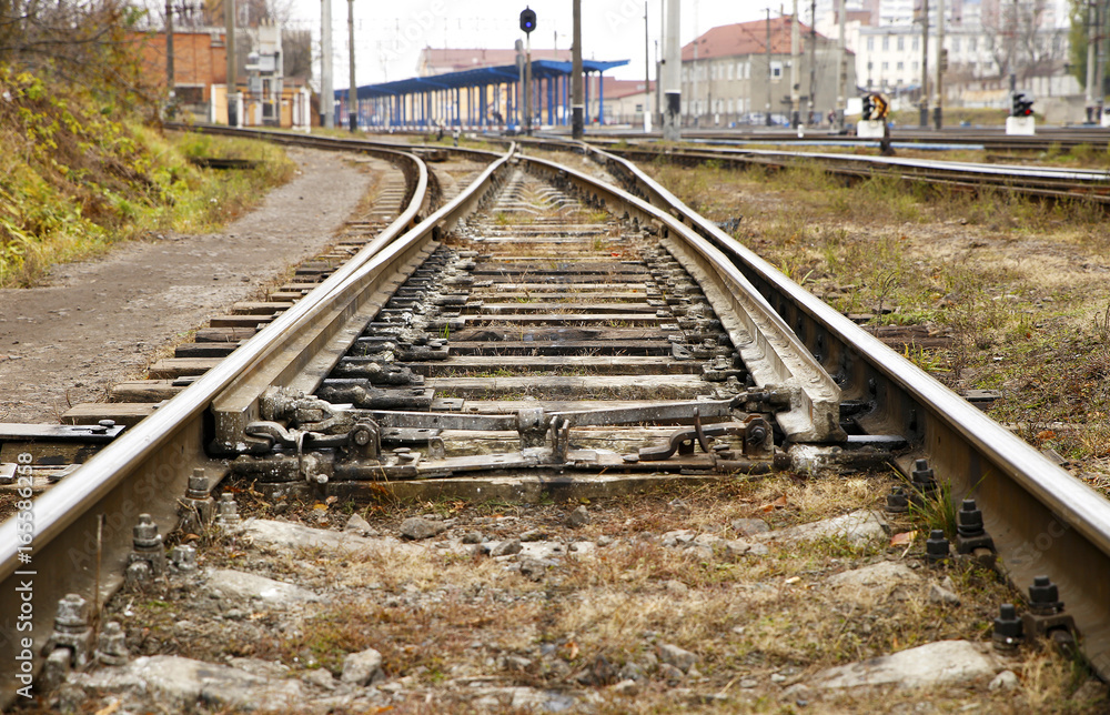 Fototapeta premium Railway and trains