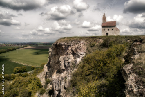 Lonely Drazovsky church on the hill  Slovakia