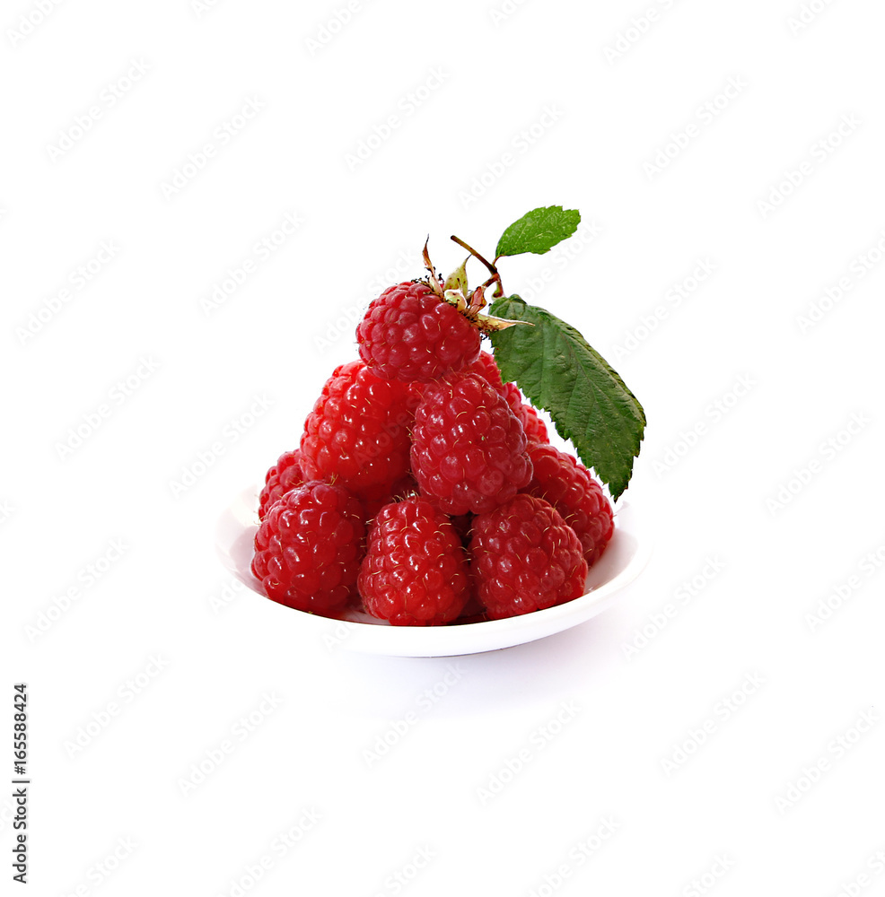 beautiful raspberries on white beautiful raspberries on white