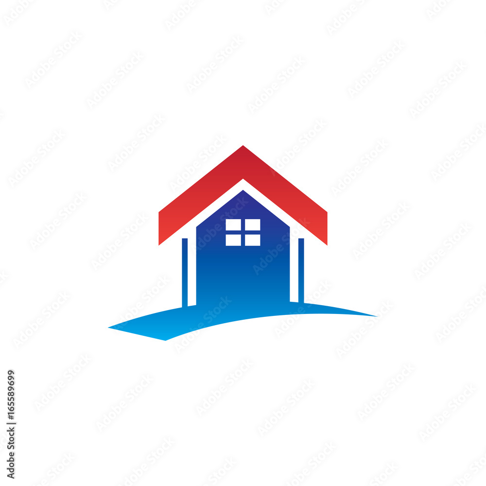 Home building logo vector image Home building logo vector image