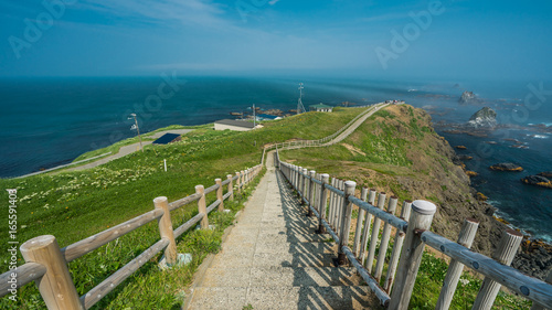 Sea view Walkway In Hokkaido, Japan