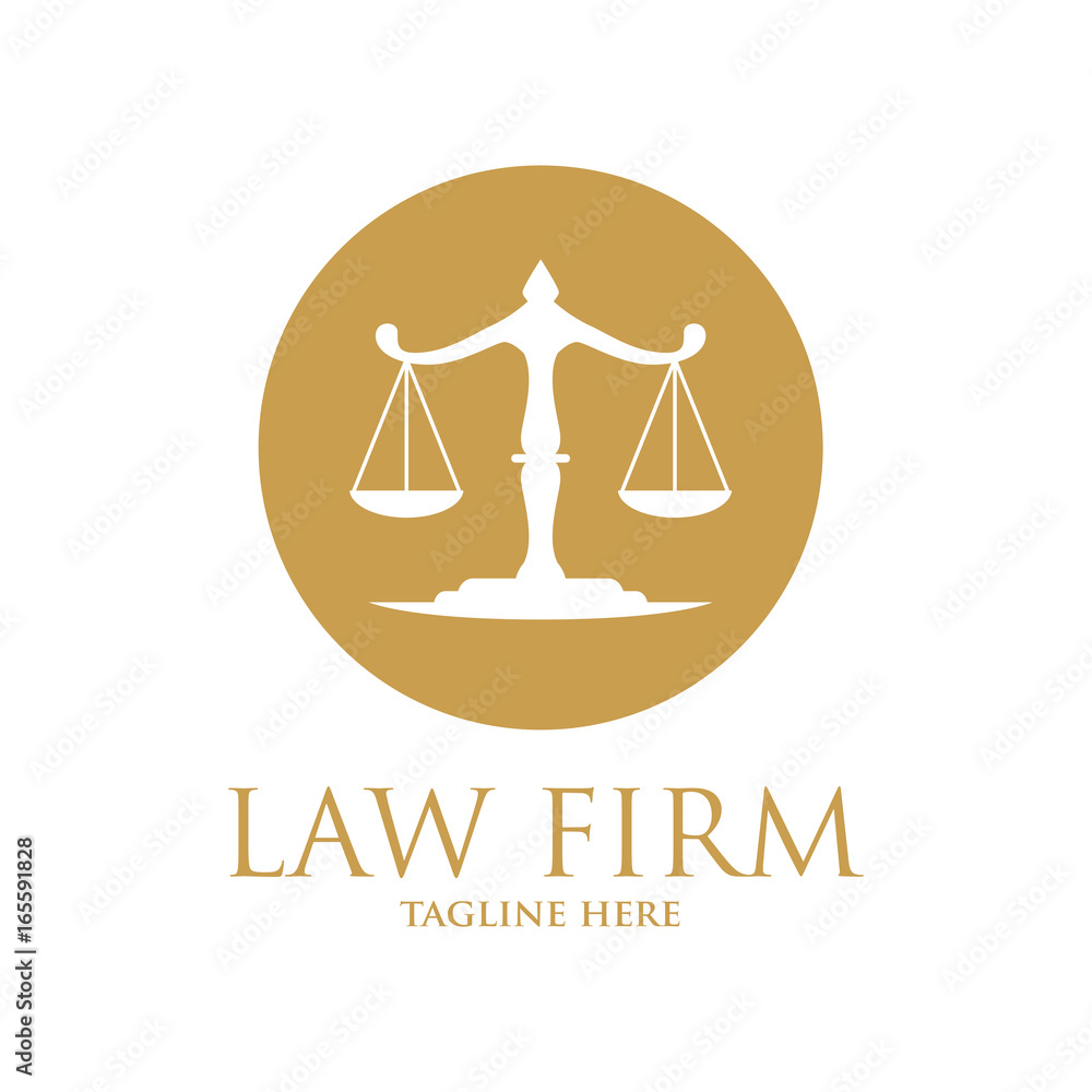 Gold Scale Of Justice Law Firm Logo Gold Scale Of Justice Law Firm Logo