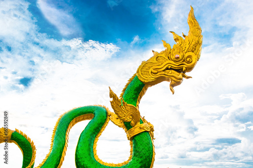Naga in Thailand, the belief of local people. Nong Khai, Thailand.