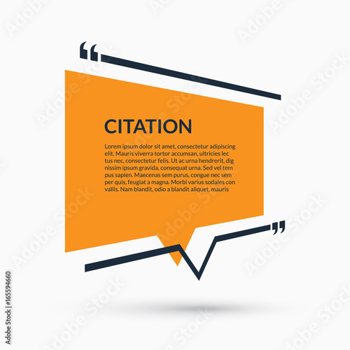 Quote speech bubble, blank template, text in brackets, citation empty frame, quote box