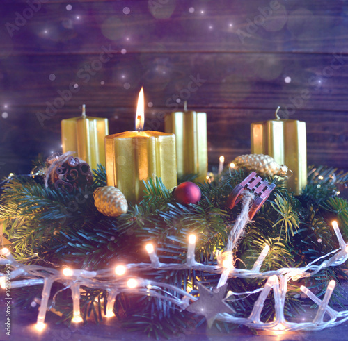 Adventskranz - erster Advent