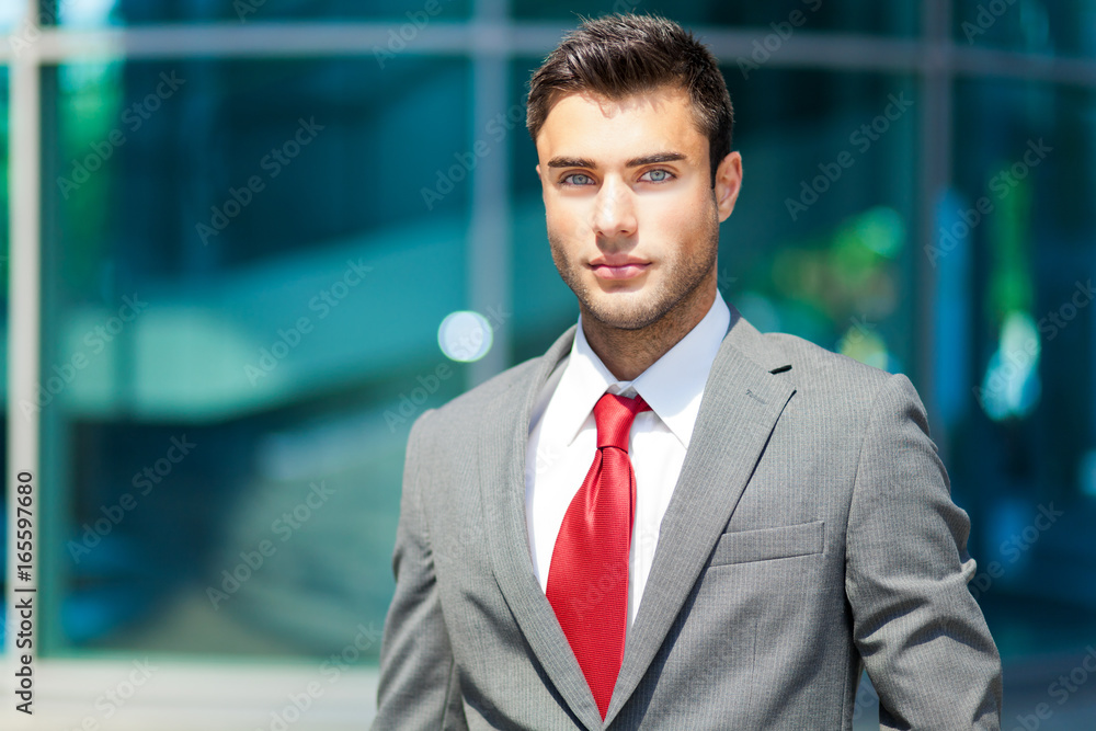 Confident male manager outdoor Confident male manager outdoor