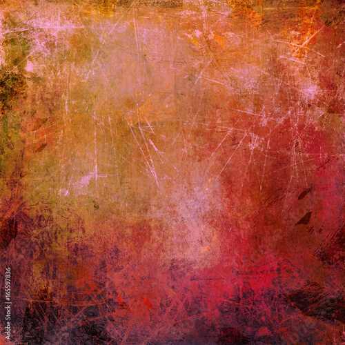 sgraffito with oil paints and acrylics