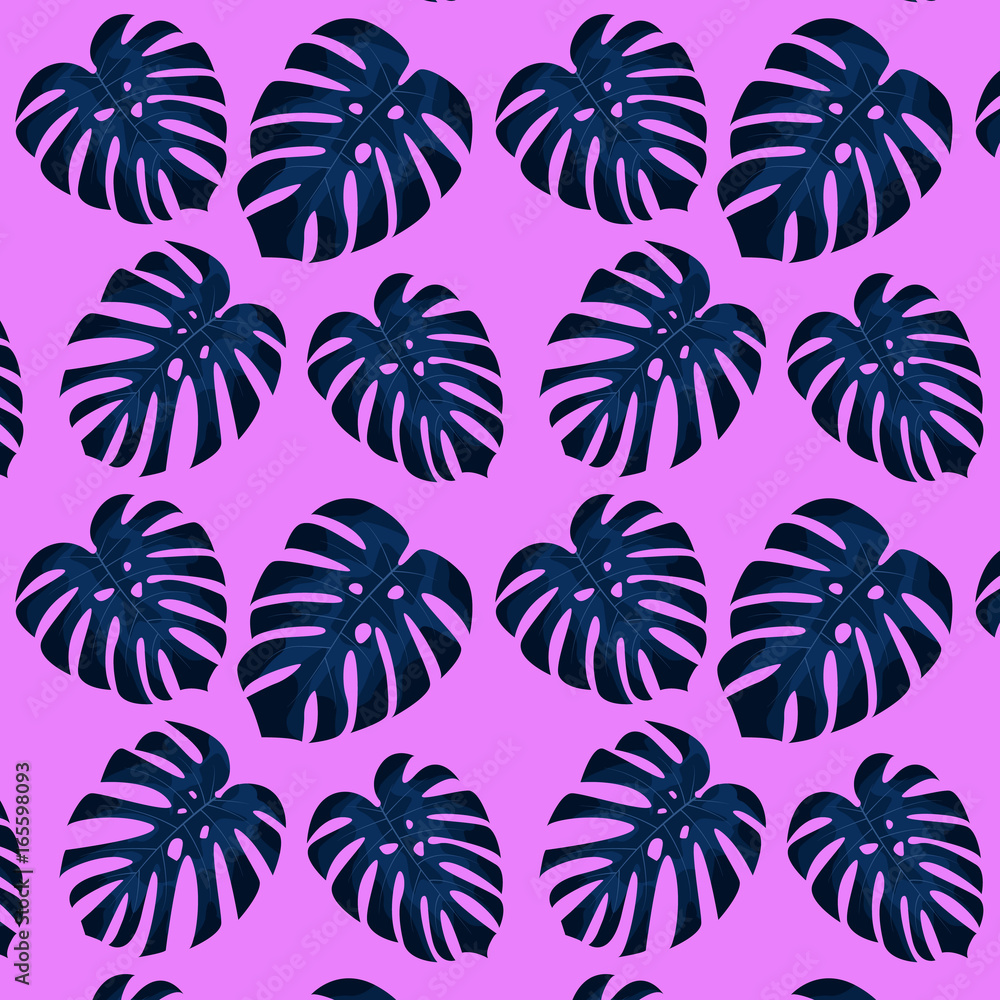 Tropical leaves pattern. Seamless pattern of tropical palm leaves. Tropical leaves pattern. Seamless pattern of tropical palm leaves.