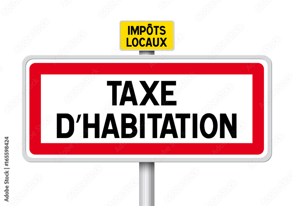 Taxe d'Habitation - Panneau ville