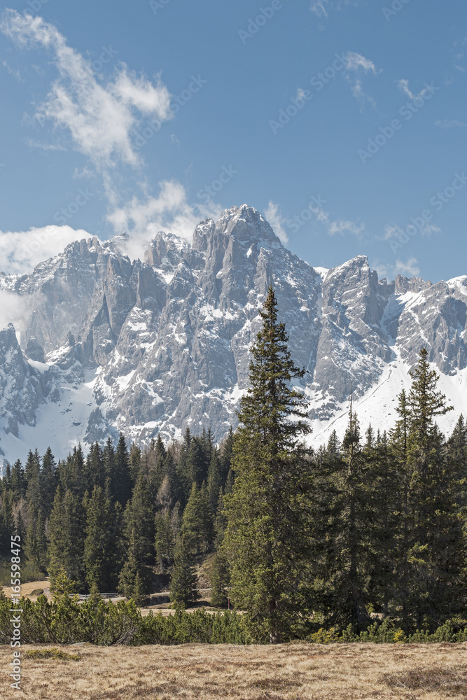Fototapeta premium Sextner Rotwand in den Dolomiten