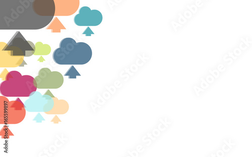 Hintergrund aus bunten Wolken Upload