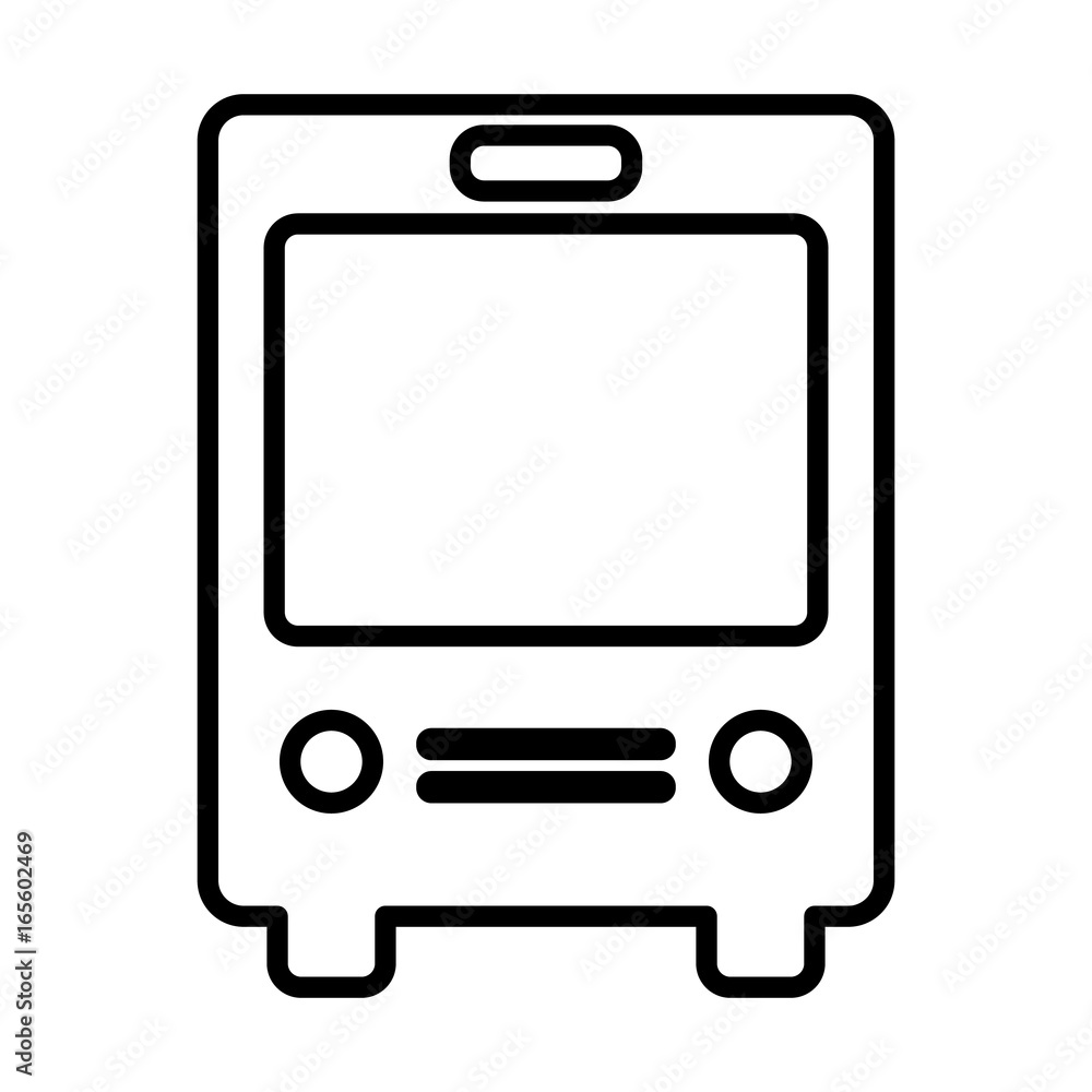 Bus line icon. Navigation and transport sign. Vector graphic Bus line icon. Navigation and transport sign. Vector graphic