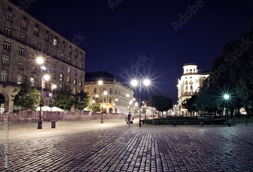 Krakowskie Przemieście nocą