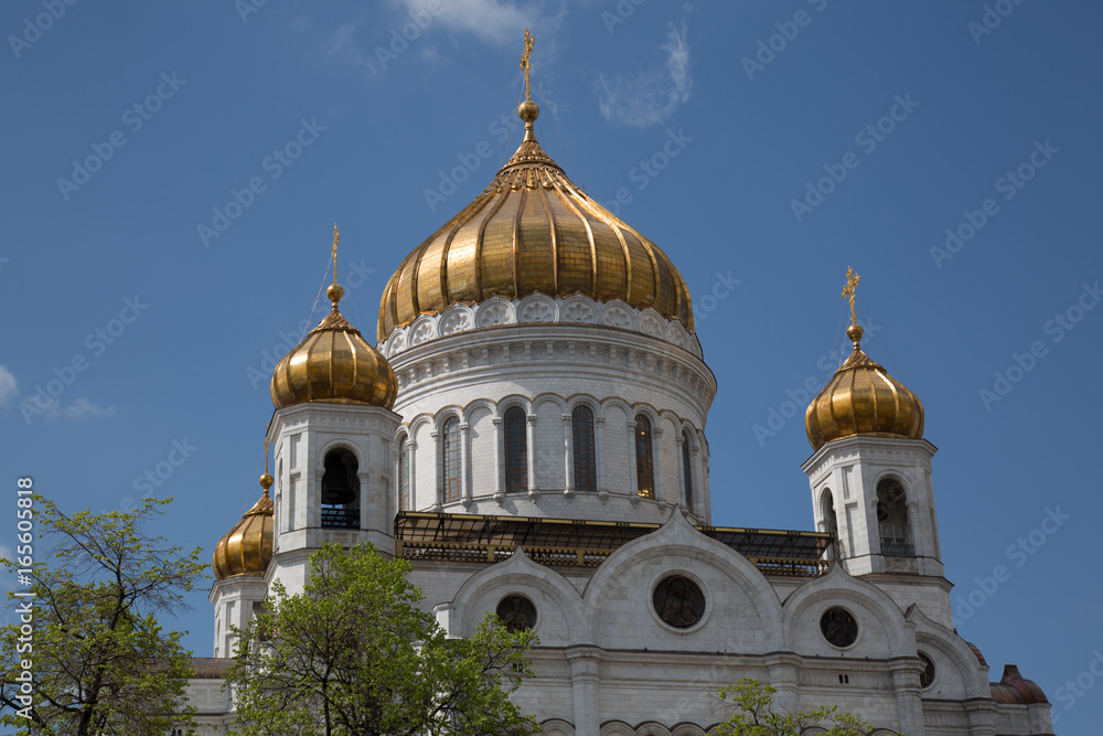 Landmark orthodox cathedral Christ the Savior Moascoe Russia June 2017 