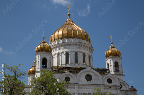 Landmark orthodox cathedral Christ the Savior Moascoe Russia June 2017 