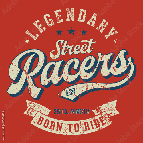 Legendary Street Racers - Tee Design For Print