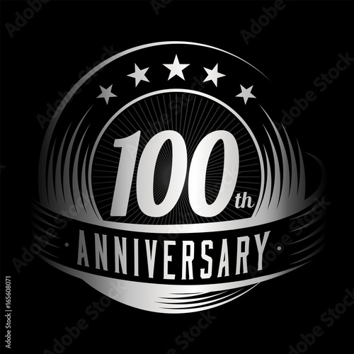 100 years anniversary design template. Vector and illustration. 100th logo.
