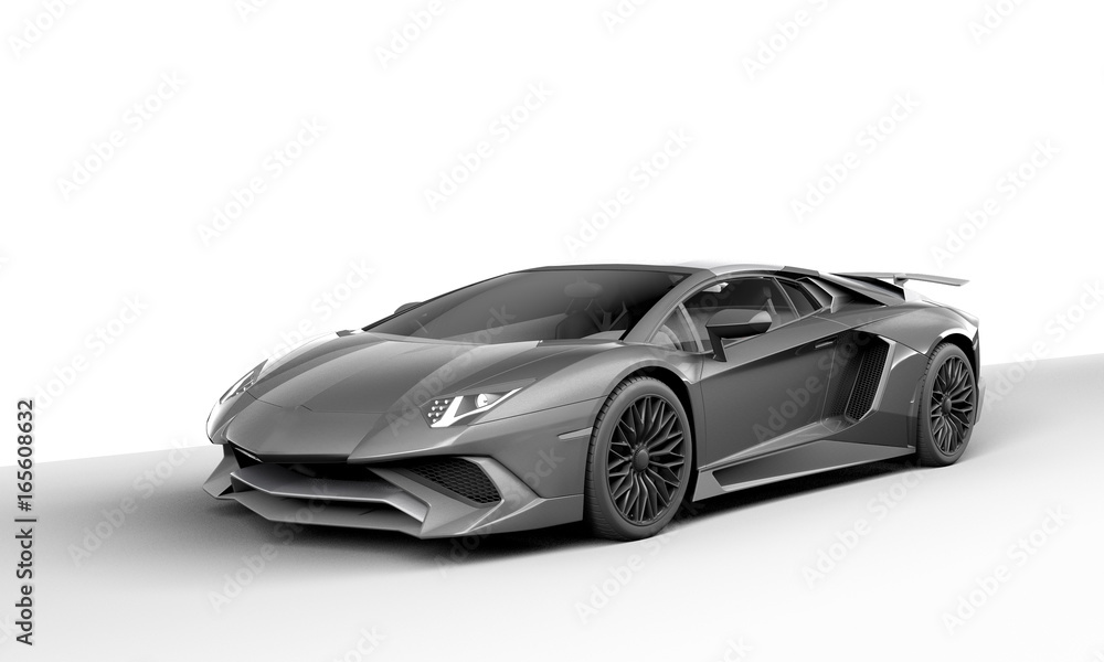 Extreme Sport Cars on white background