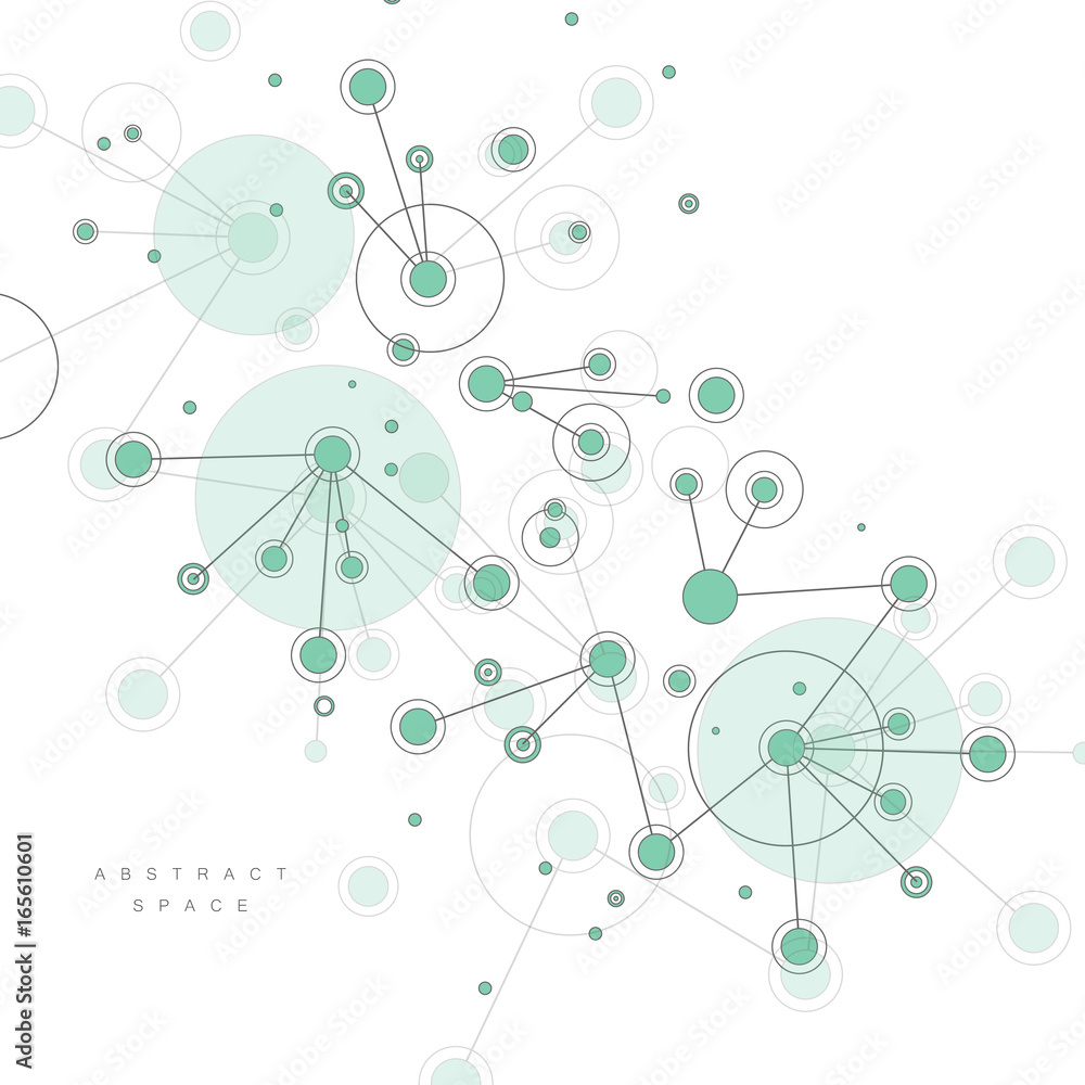Illustration of molecular level scientific experiment Illustration of molecular level scientific experiment
