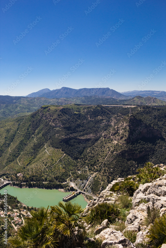 View toward El Chorro'a dam