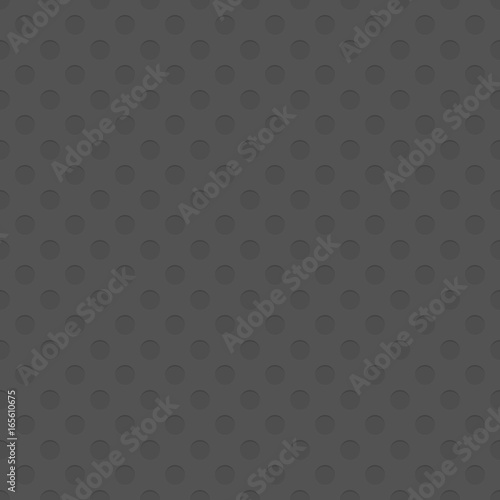 Seamless cutout circle pattern texture background - spatial geometrical vector graphic with shadow effect