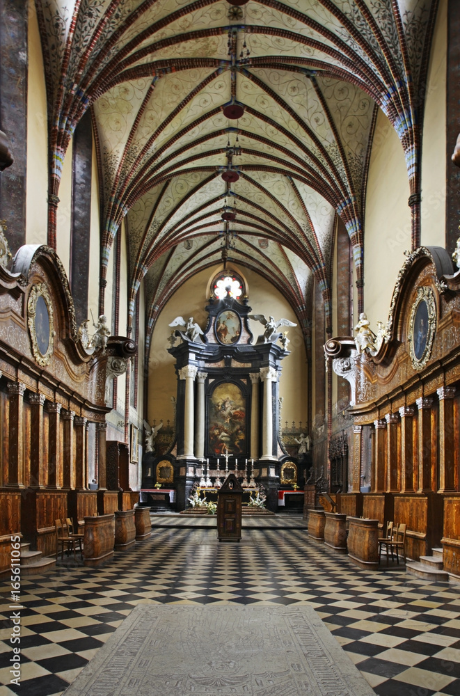 Fototapeta premium Archcathedral Basilica of Assumption of Blessed Virgin Mary and St. Andrew Apostel in Frombork. Poland