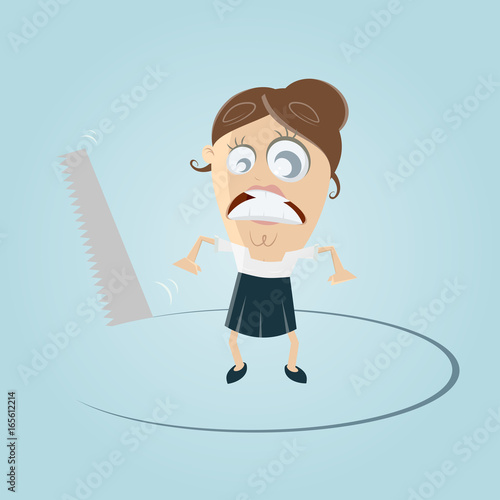 businesswoman losing ground clipart