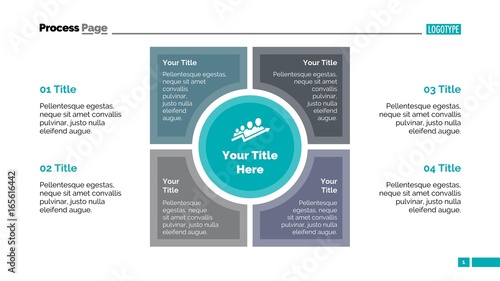 Matrix diagram slide template