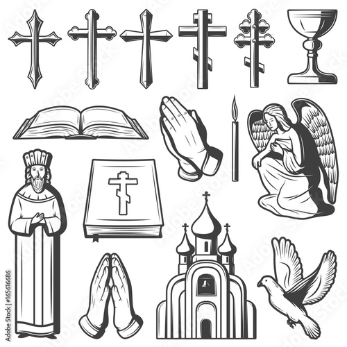 Vintage Religious Elements Collection