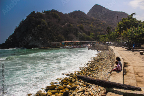 Small village of Choroni in Venezuela with beaches and colonial architecture