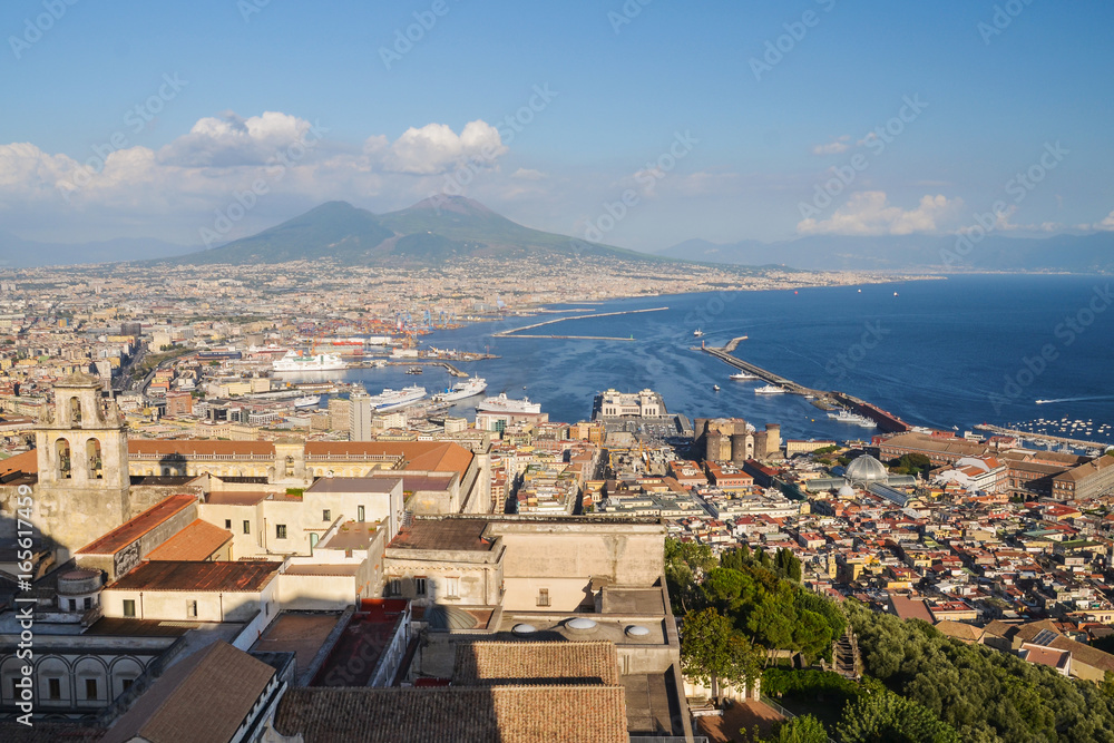 Przepiękna malownicza panorama Neapolu we Włoszech
