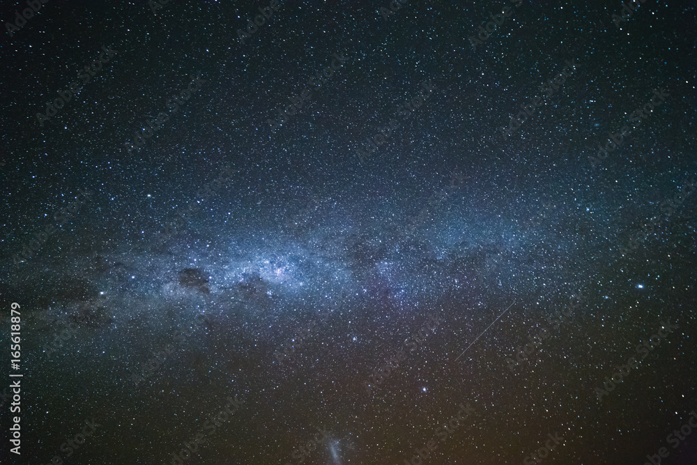 Milky Way. Night sky with stars.