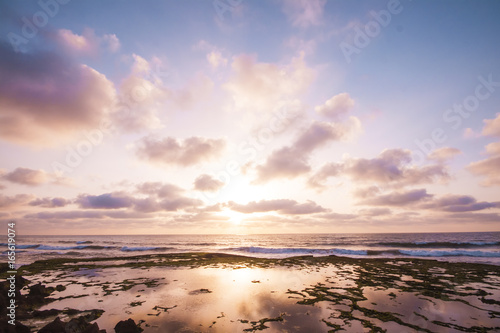 Calm sunset on the beach