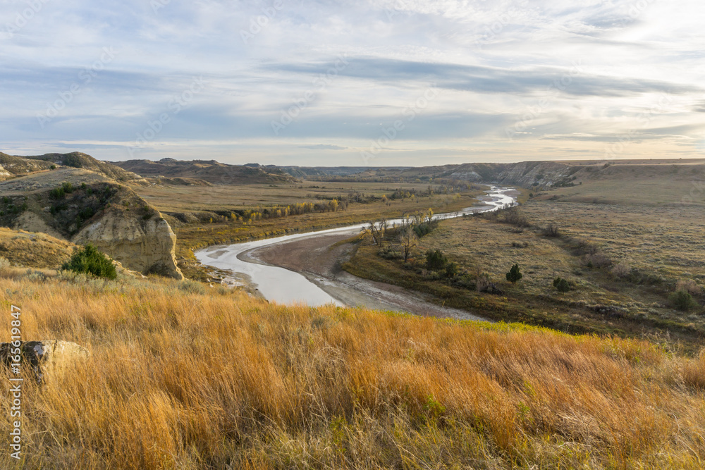 Looking Down on Little Missouri River