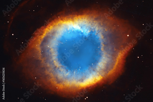 Photo The Helix Nebula or NGC 7293 in the constellation Aquarius.