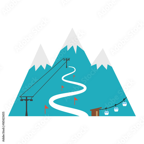 Ski resort icon.