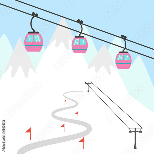 Ski resort icon.