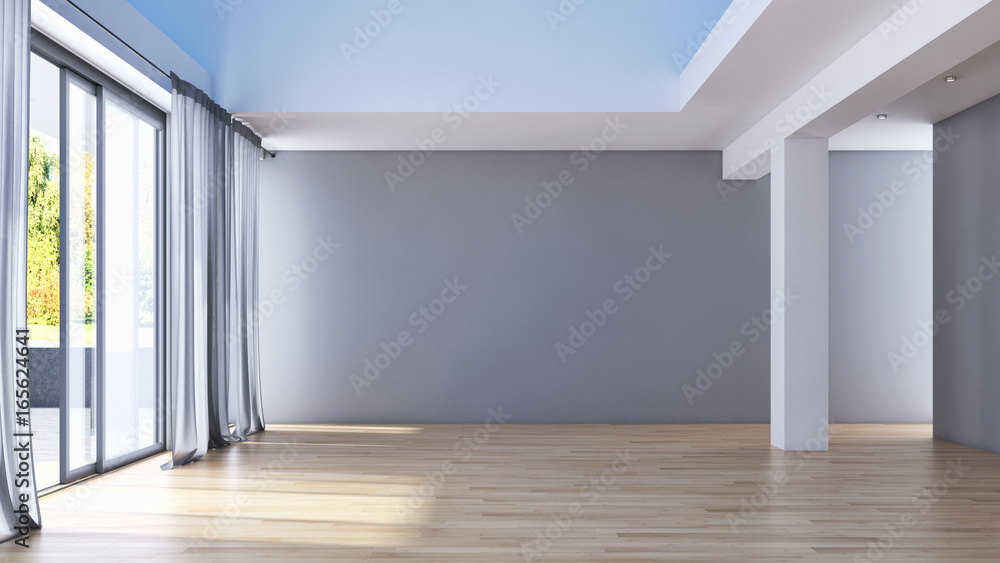 Modern bright living room. 3D rendering Modern bright living room. 3D rendering