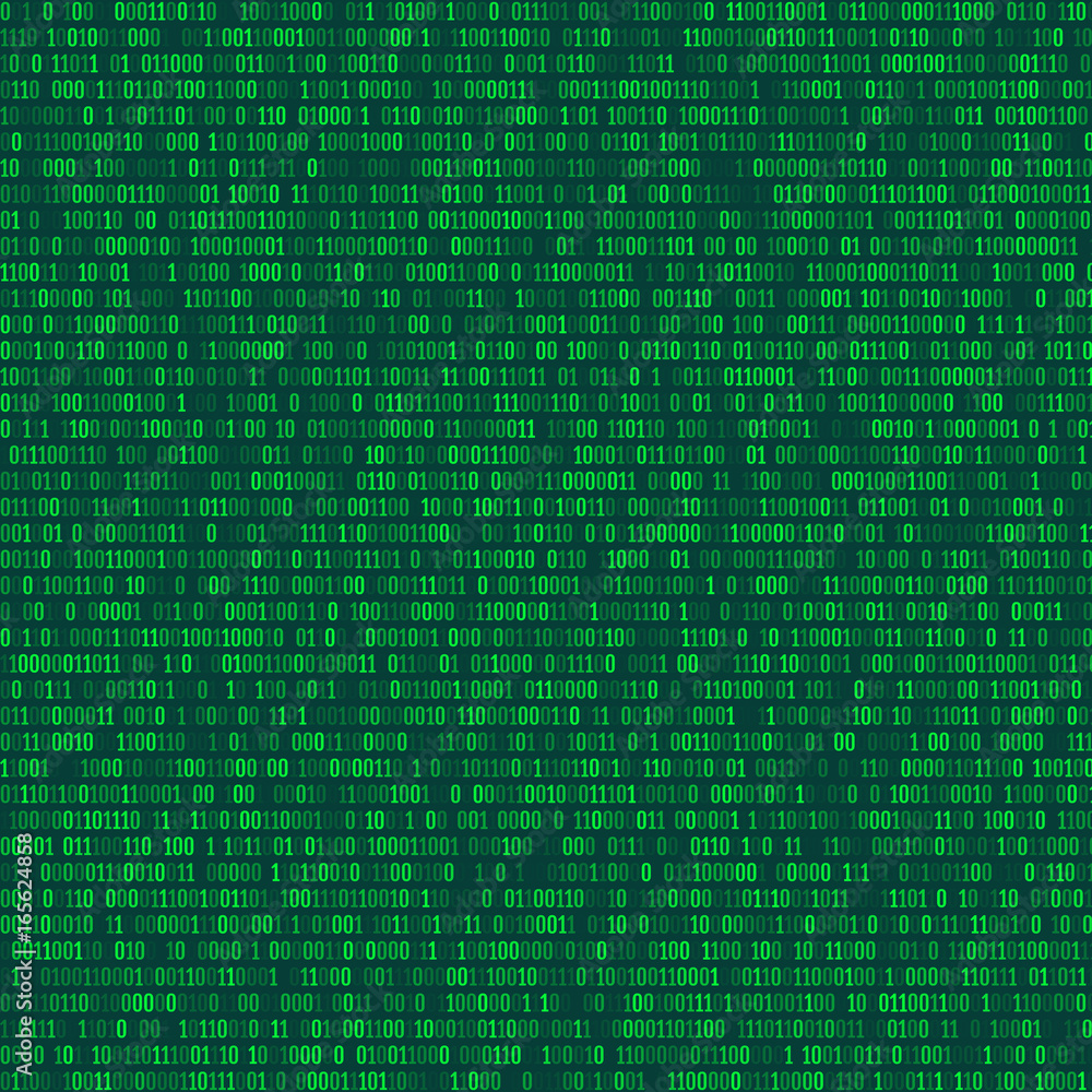 Binary computer code repeating vector background illustration. Continuous pattern left, right, up and down Binary computer code repeating vector background illustration. Continuous pattern left, right, up and down