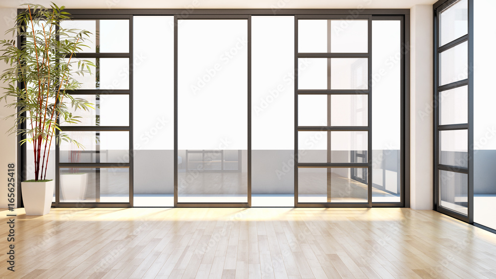 Modern bright living room. 3D rendering Modern bright living room. 3D rendering