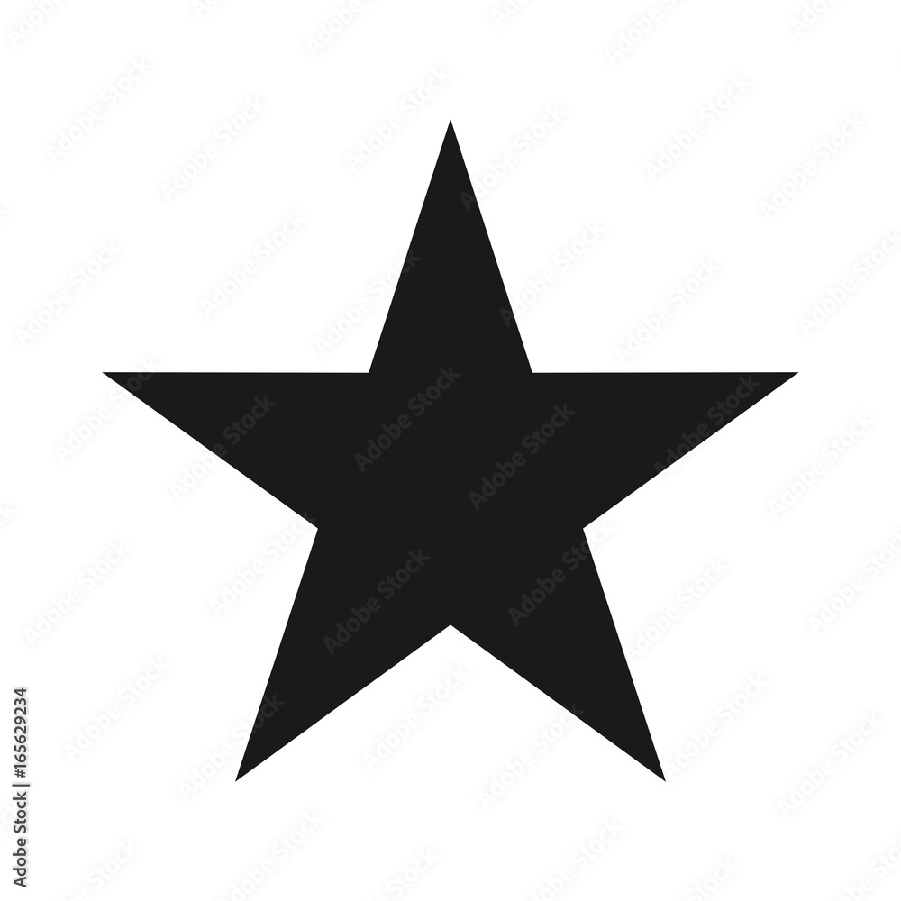 star vector logo. alone star. - obrazy, fototapety, plakaty 