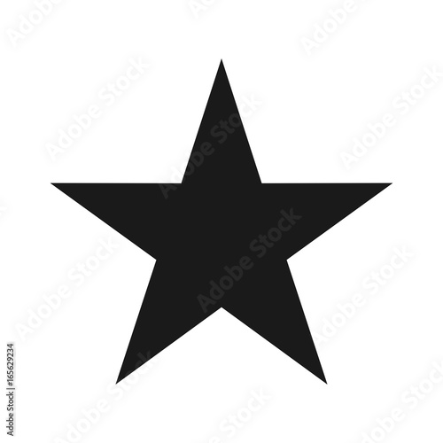 star vector logo. alone star. photo