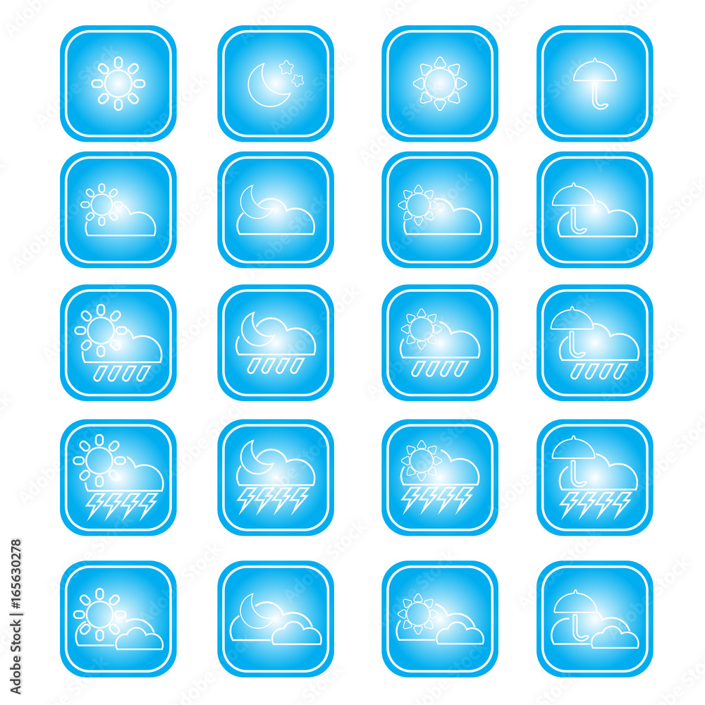 The weather icon vector design The weather icon vector design